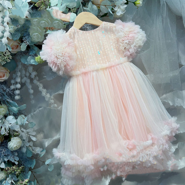 Girl Princess Foreign Style Dress Skirt Rainbow