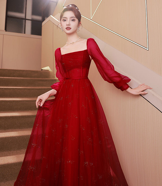 Red Evening Dress For Women - JOcaste