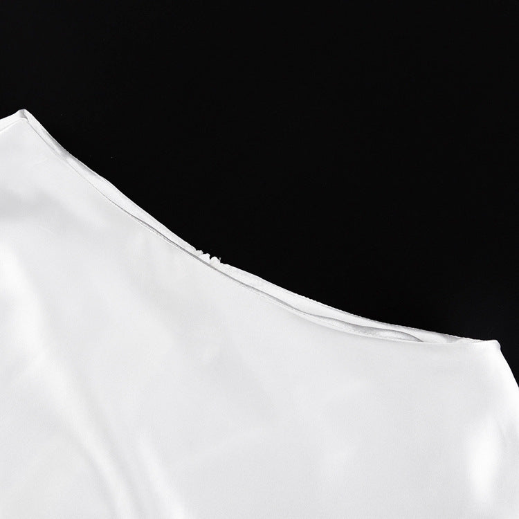 Solid Color Versatile High Waisted Puffy Skirt