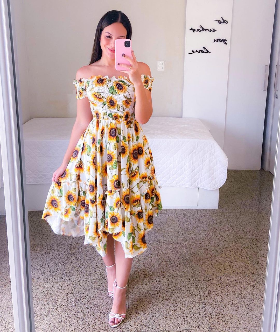 Dress Off-shoulder Irregular Off-shoulder Digital Printing