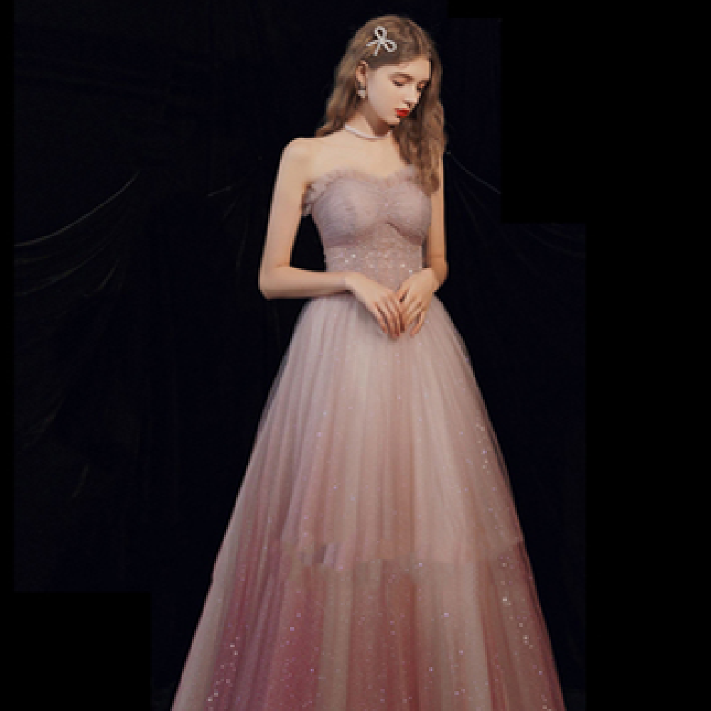 Walk Show Beaded Toast Dress - JOcaste