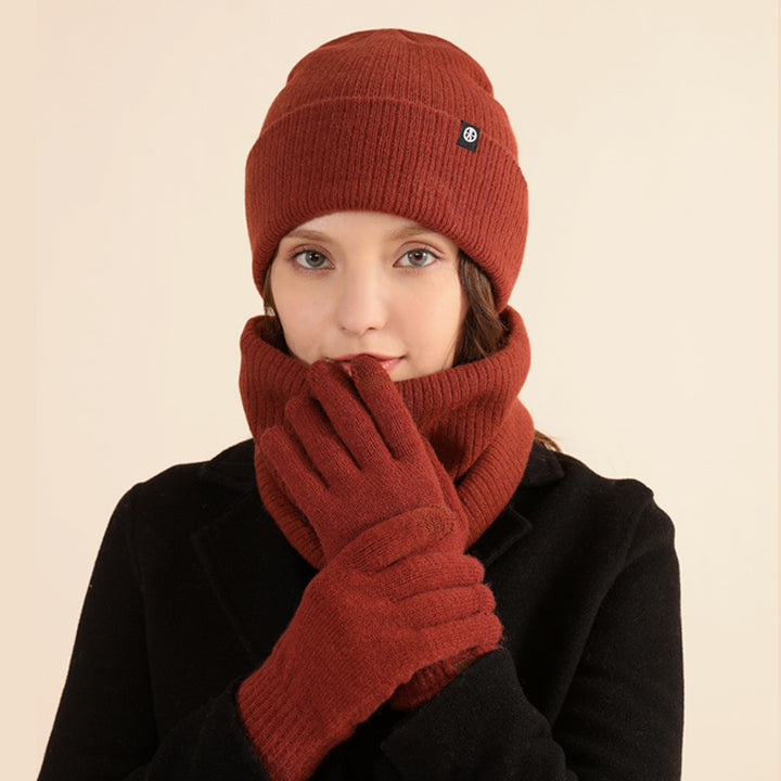3-Piece Winter Alpaca Fleece Set – Hat, Scarf & Gloves