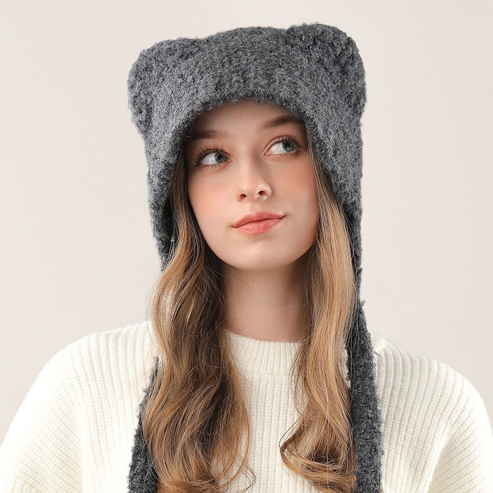 Elegant Dome Crown Winter Hat – Free Size, Warm and Stylish
