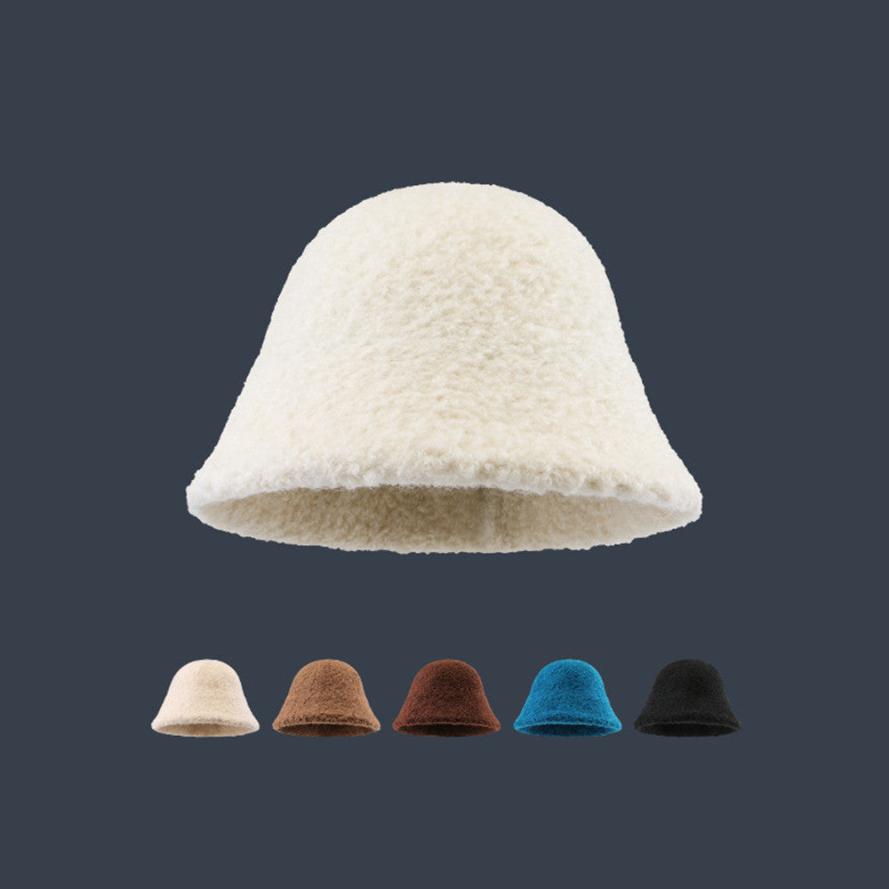 Thickened Wool Fisherman Hat – Windproof & Warm Dome Bucket Hat
