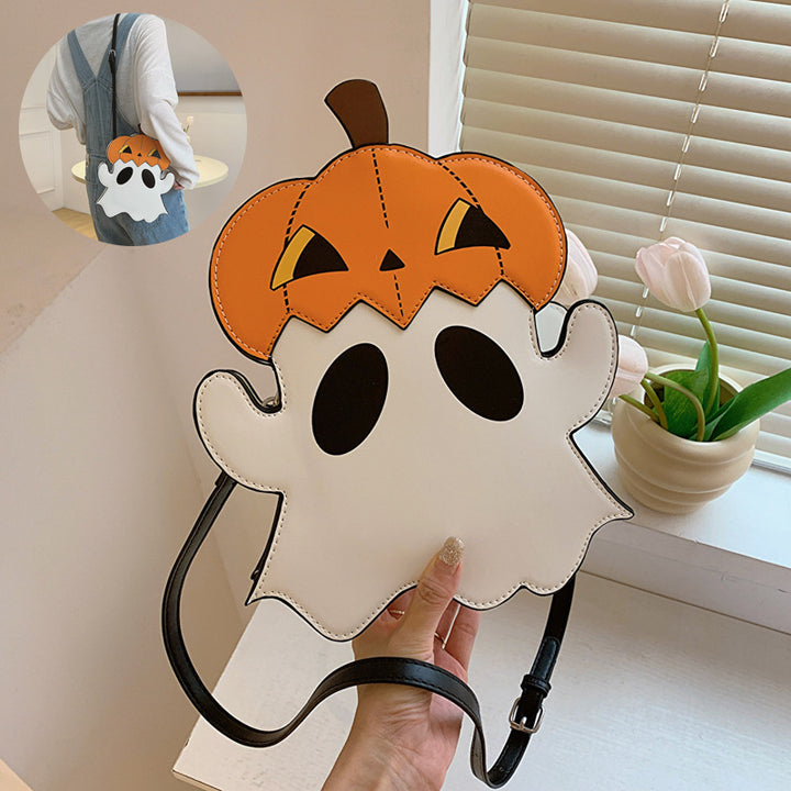 Halloween Shouder Bags Creative 3D Cartoon Pumpkin Ghost Design Cute Bags