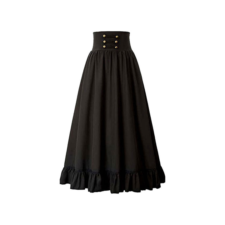 Medieval Solid Versatile Women's Half Dress
