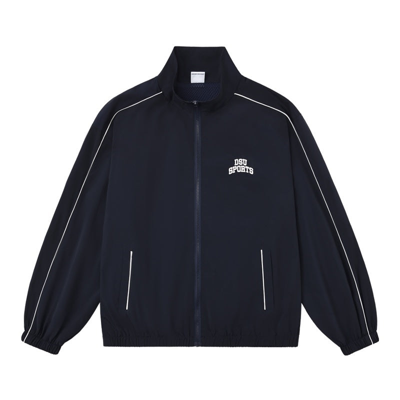 Women’s Two-Piece Casual Set – Sport Woven Jacket & Embroidered Top-SH-SS-001