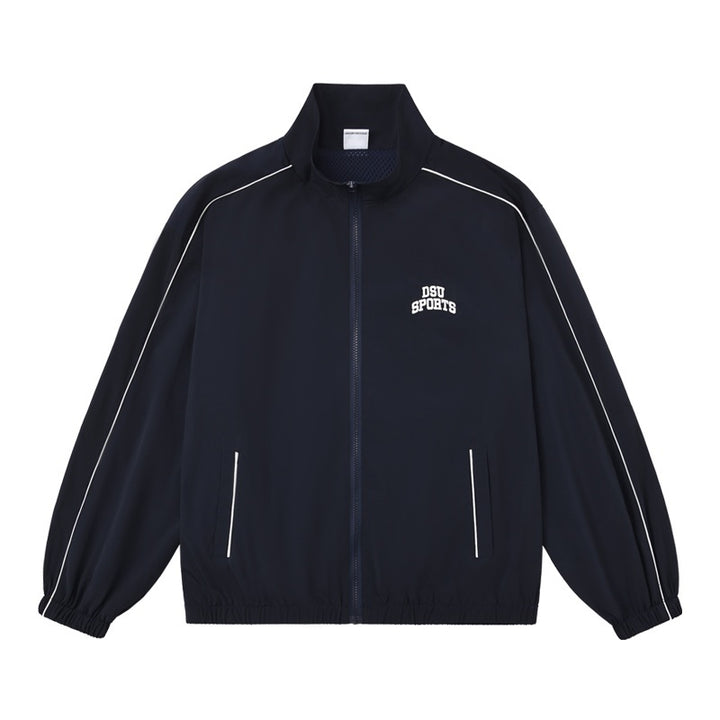 Women’s Two-Piece Casual Set – Sport Woven Jacket & Embroidered Top-SH-SS-001