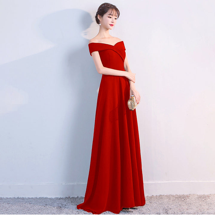 Evening Dress Women's Banquet Black Party