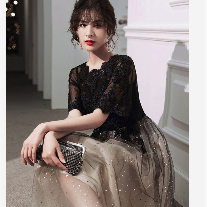 Temperament Covers The Belly And Looks Thin You Can Wear The Host Dress - JOcaste