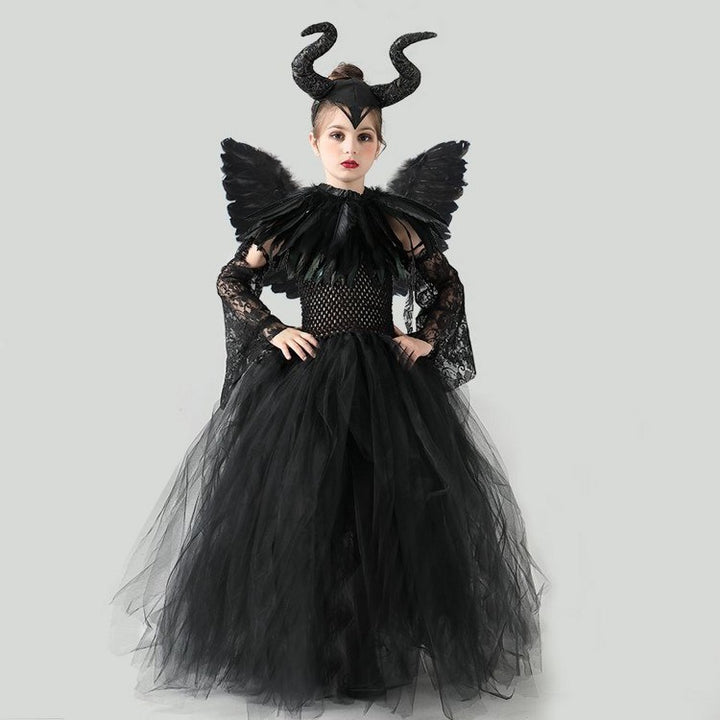 Girl Halloween Costume Witch Dress Dress - JOcaste