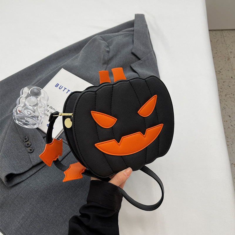 Halloween Bags Funny Pumpkin Cartoon Shoulder Crossbody Bag