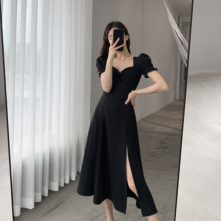 French Hepburn Chiffon Vintage Dress