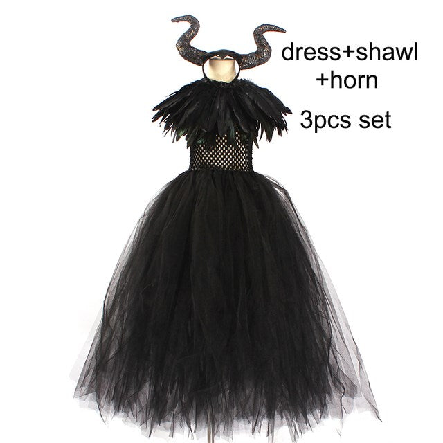 Girl Halloween Costume Witch Dress Dress - JOcaste