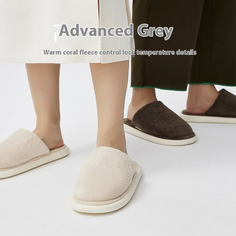 Candy Color Suede Slippers for Couples - Comfortable & Stylish EVA Sole