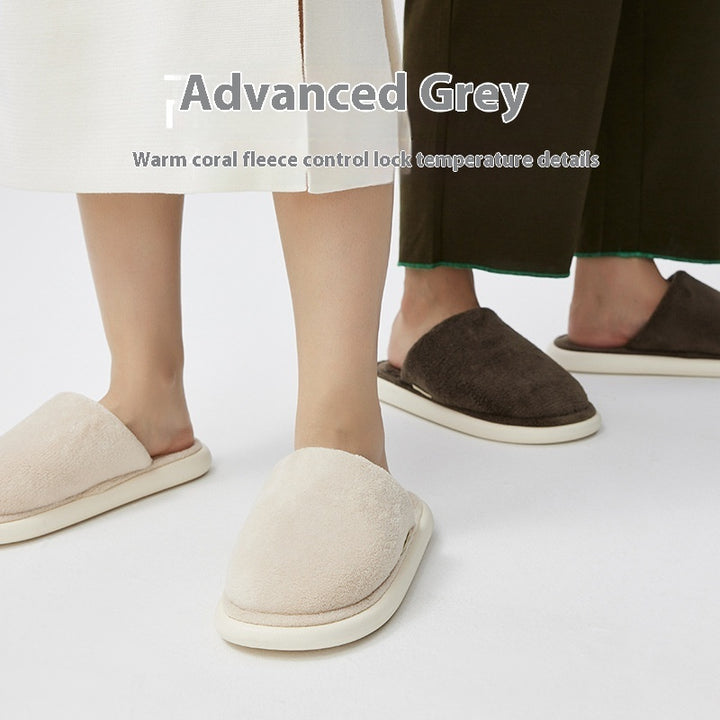 Candy Color Suede Slippers for Couples - Comfortable & Stylish EVA Sole