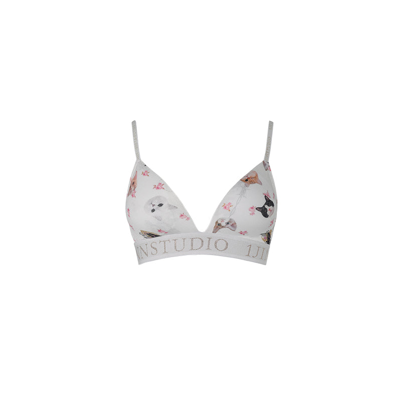Daily Hot Girl Comfortable Removable Chest Pad No Steel Outer Wear Sports Bra